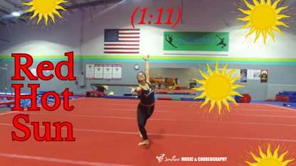 Red Hot Sun Floor Routine  [1:11]